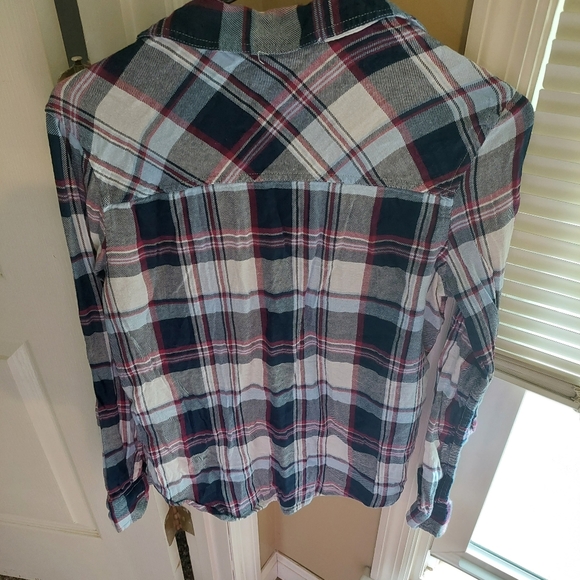 AEROPOSTAL LONG SLEEVE FLANNEL SHIRT - Picture 3 of 3